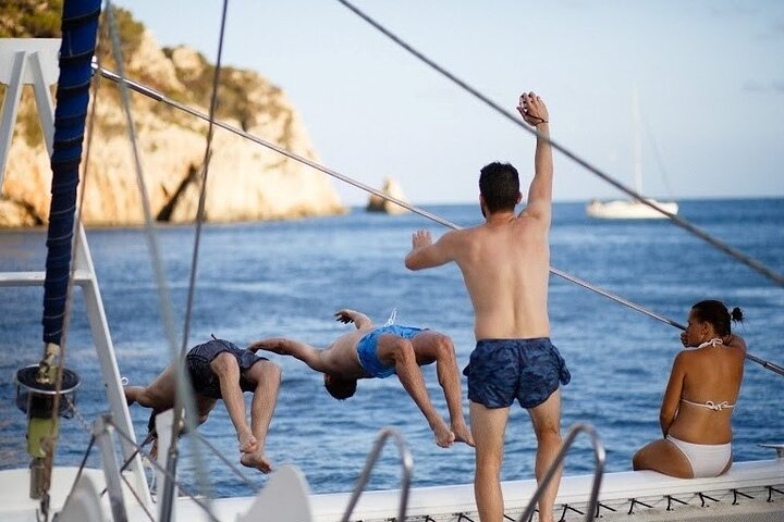 A day at sea from Dénia or Jávea with Barbecue aboard the Catamaran