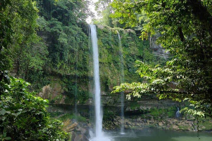 Palenque and Jungle Waterfalls from Tuxtla Gutierrez