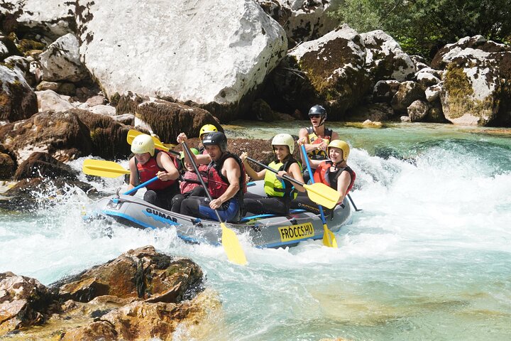 Soča River Rafting in Bovec with Professional Photo Service