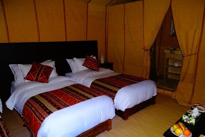 Luxury Camp in Merzouga Desert with Camel Trekking, Vehicule 4WD