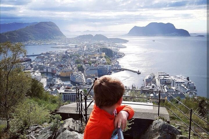 Ålesund Shore Excursion and 6 beautiful highlight stops minibus