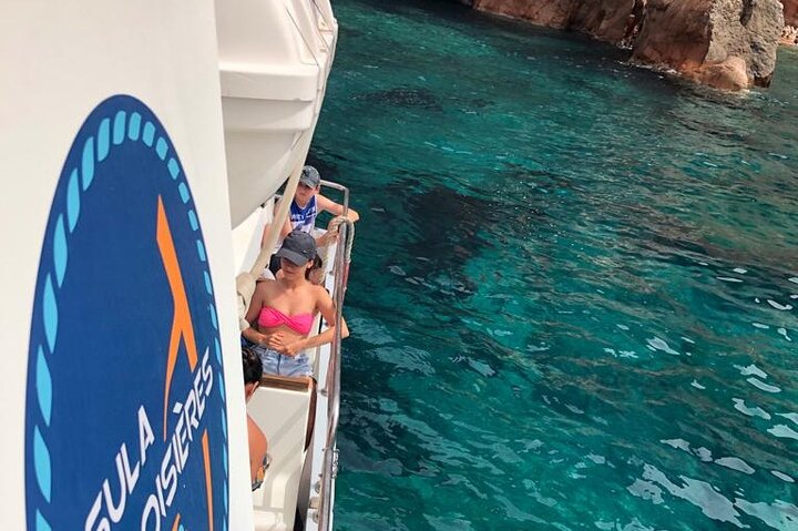 De Sagone/Cargèse: Scandola Girolata 2h Calanques Piana Swimming