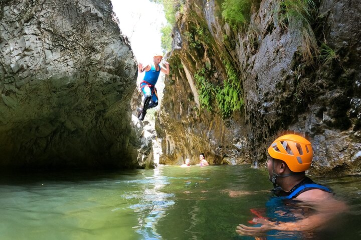 From Estepona: Guided Canyoning Tour on the Guadalmina River