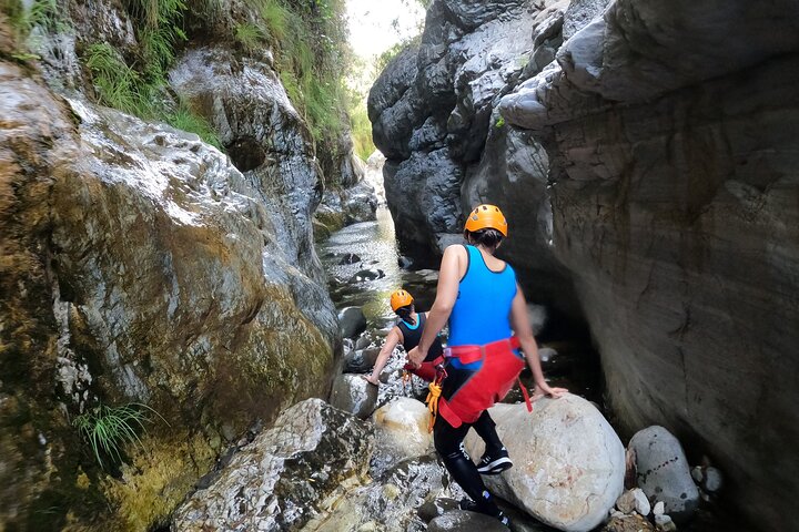 From Estepona: Guided Canyoning Tour on the Guadalmina River