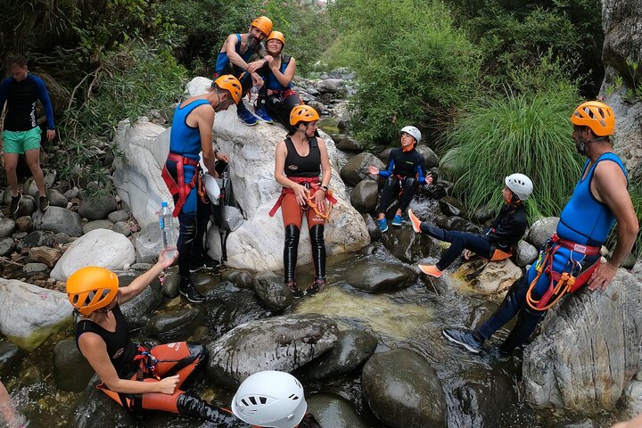 From Estepona: Guided Canyoning Tour on the Guadalmina River