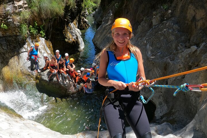 From Estepona: Guided Canyoning Tour on the Guadalmina River