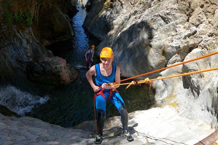 From Estepona: Guided Canyoning Tour on the Guadalmina River