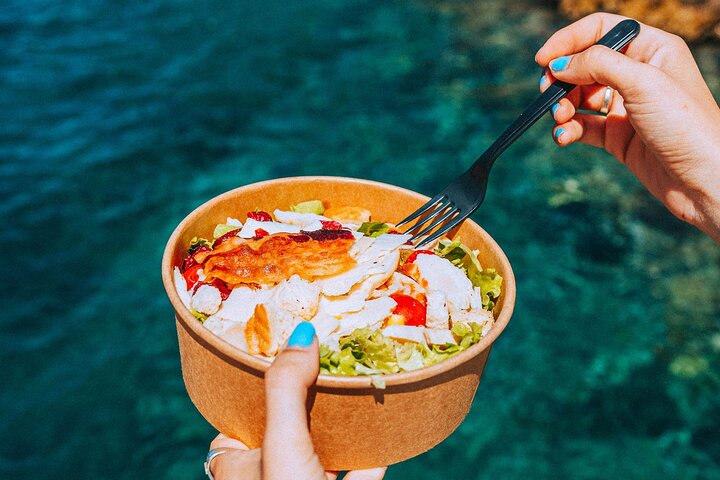 Full-Day Catamaran Cruise to Hvar & Pakleni Islands with Food and free Drinks