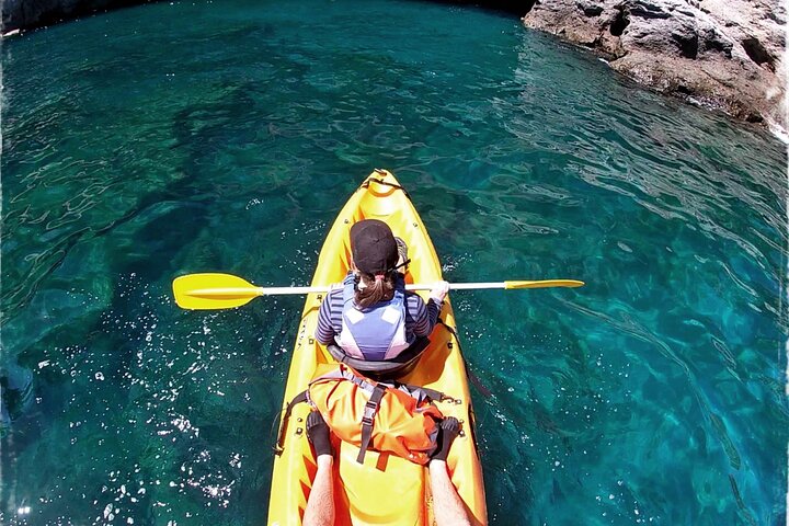 Kayaking Adventure Route with Snorkeling in Mogan Caves