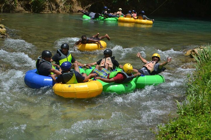 Jungle River Tubing and Beach Adventure with Transportation