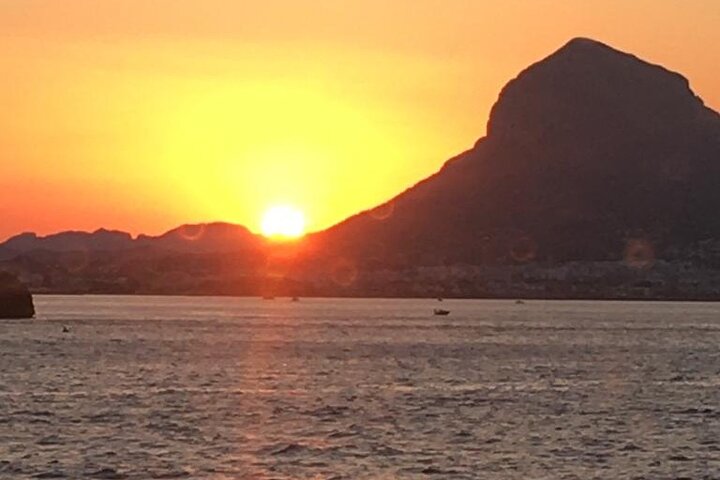 Sunset in Denia from the Catamaran