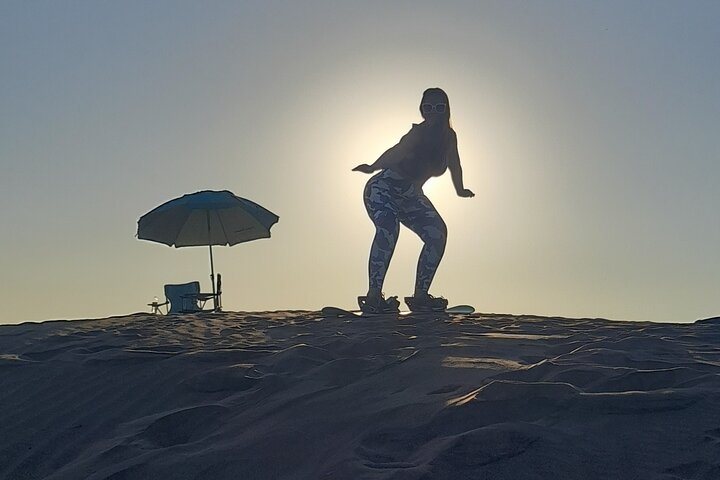 Sandboarding in the Mogote Dunes in Mexico