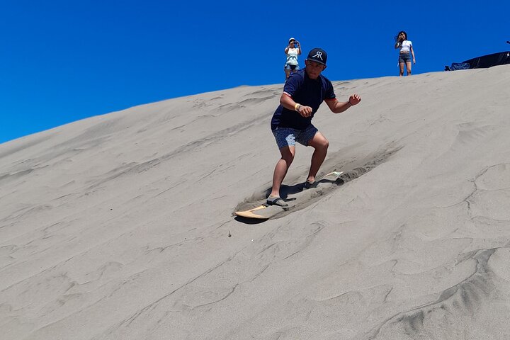 Sandboarding in the Mogote Dunes in Mexico