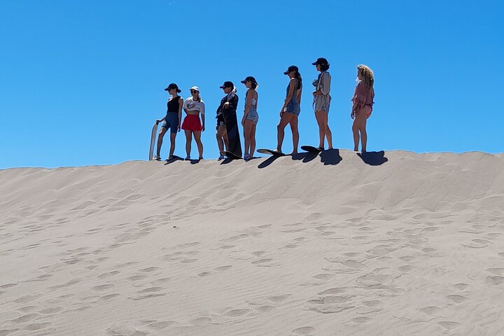 Sandboarding in the Mogote Dunes in Mexico