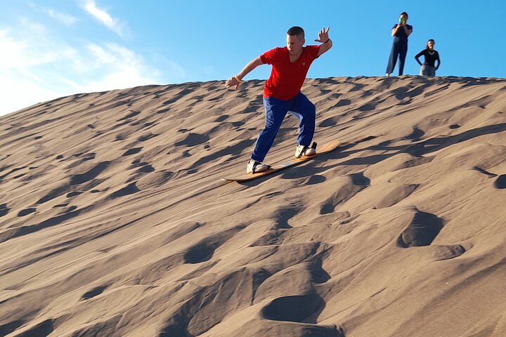 Sandboarding in the Mogote Dunes in Mexico