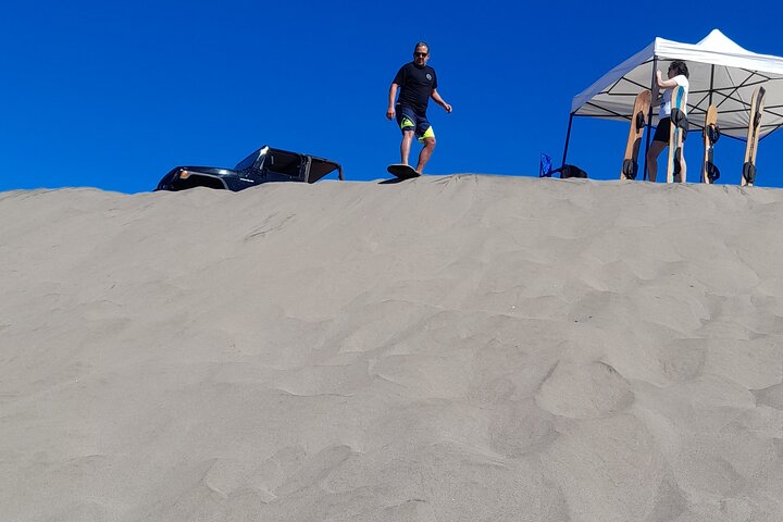 Sandboarding in the Mogote Dunes in Mexico