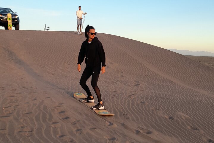 Sandboarding in the Mogote Dunes in Mexico