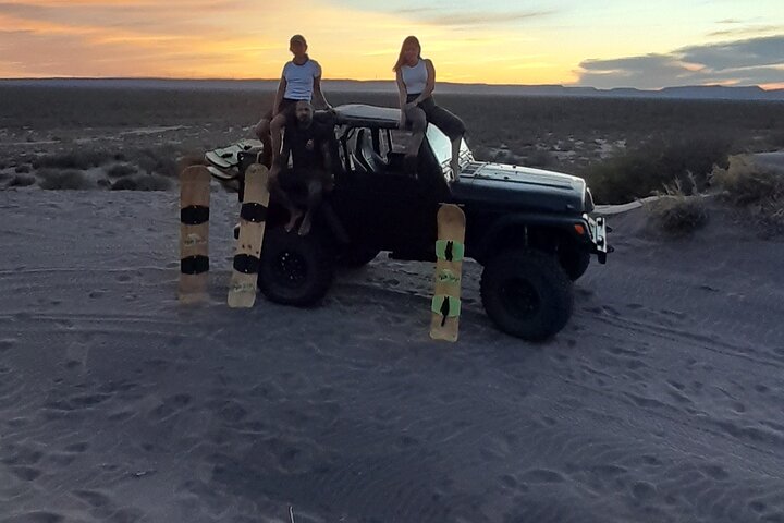 Sandboarding in the Mogote Dunes in Mexico