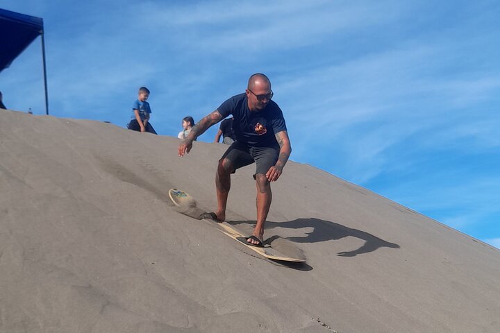Sandboarding in the Mogote Dunes in Mexico