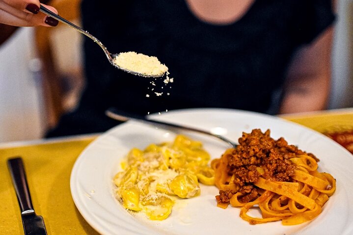 Bologna Food & Market Tour with Local Dishes, Pasta, Wines & More