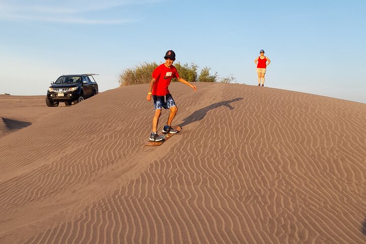 Sandboarding in the Mogote Dunes in Mexico