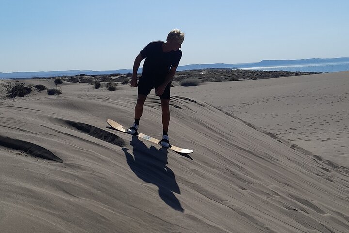 Sandboarding in the Mogote Dunes in Mexico