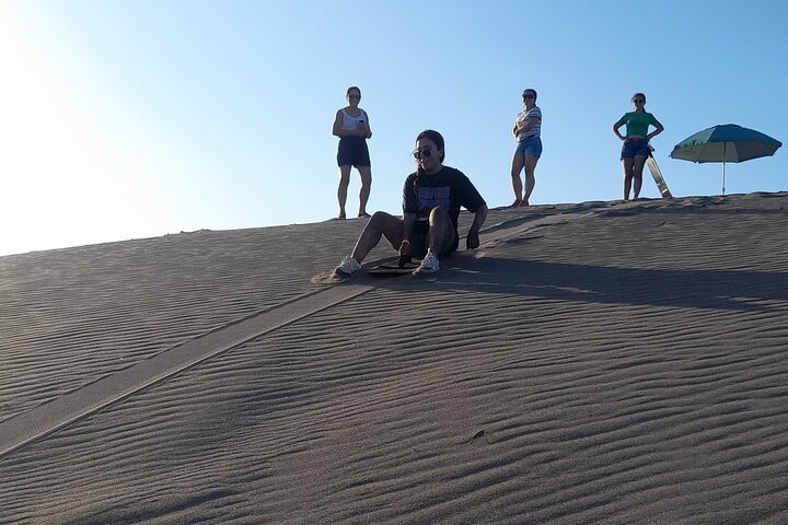 Sandboarding in the Mogote Dunes in Mexico