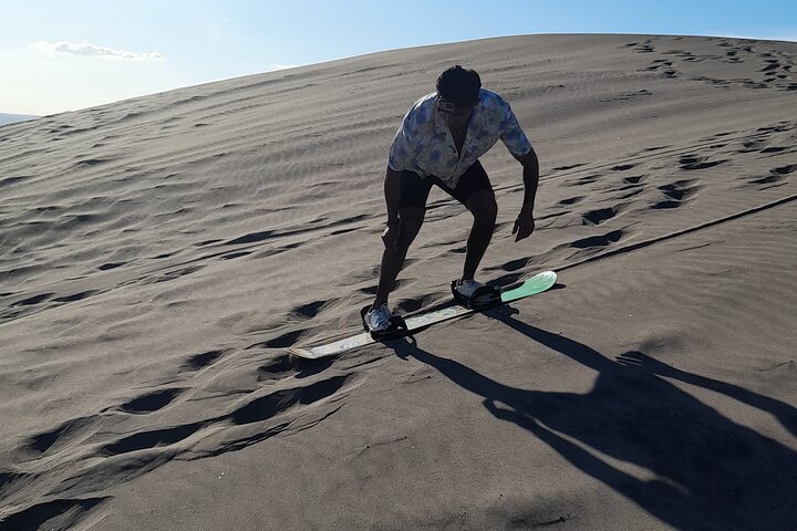 Sandboarding in the Mogote Dunes in Mexico