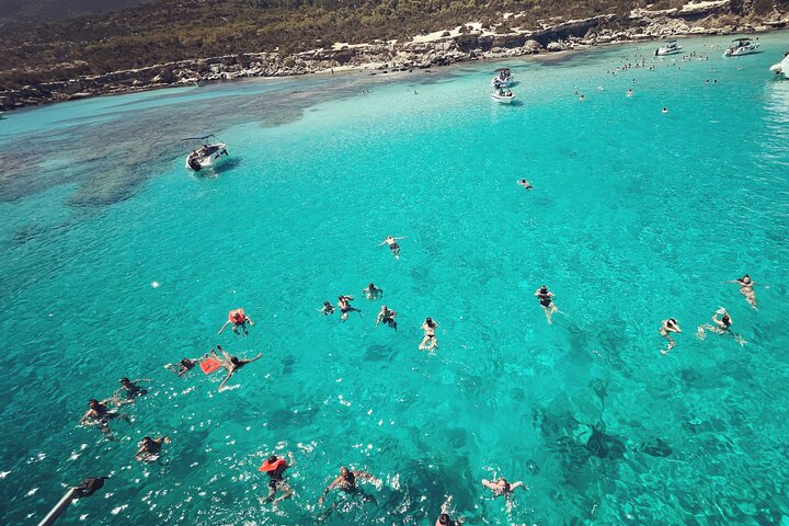 Blue Lagoon cruise: giant slide & Paphos hotel transfers