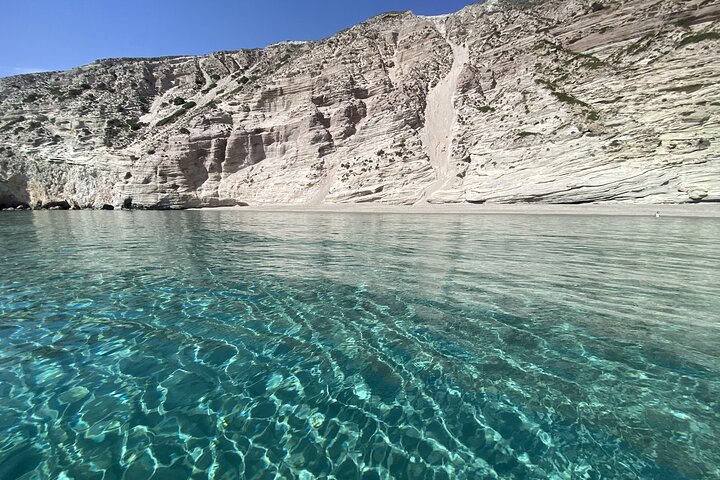 Milos and Polyaigos Full Day Cruise with Meals and Snorkelling