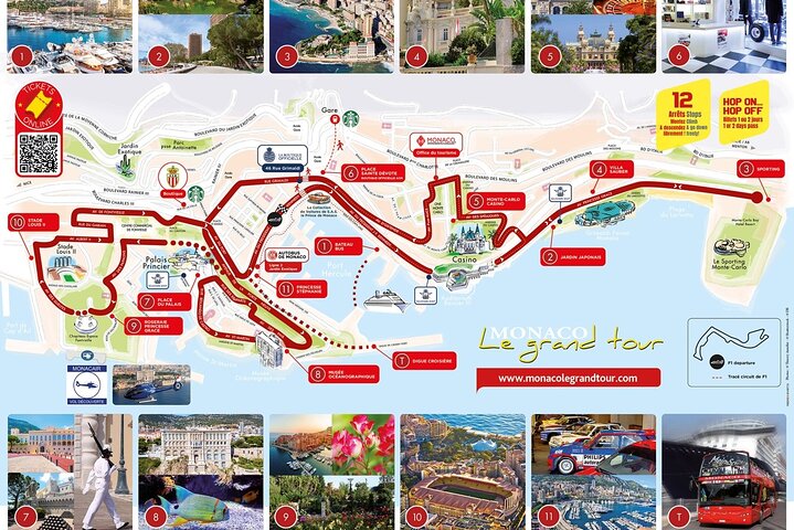 Monaco Hop on Hop Off Sightseeing Bus Tour