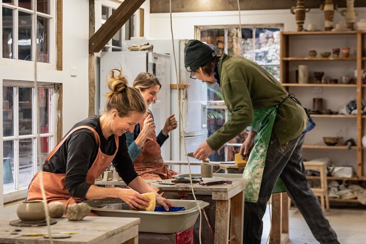 Creative Wheel Throwing Pottery Class in Coromandel