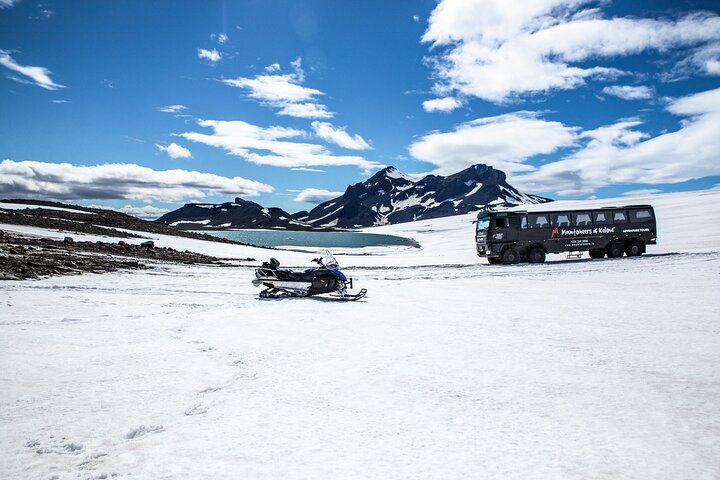 Gullfoss: Langjokull Glacier Ice Cave and Snowmobile Guided Tour