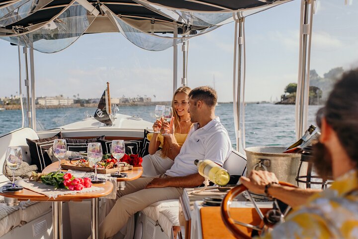 Luxury Shared E-Boat Cruise with Wine, Charcuterie & Sea Lions Spotting