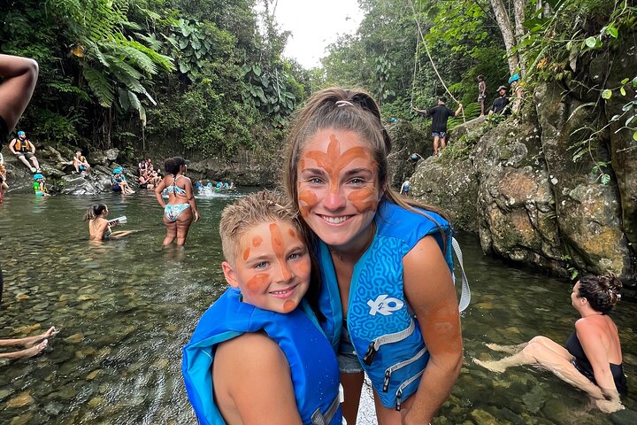 El Yunque Rainforest Waterslides, Waterfalls and Rope Swing