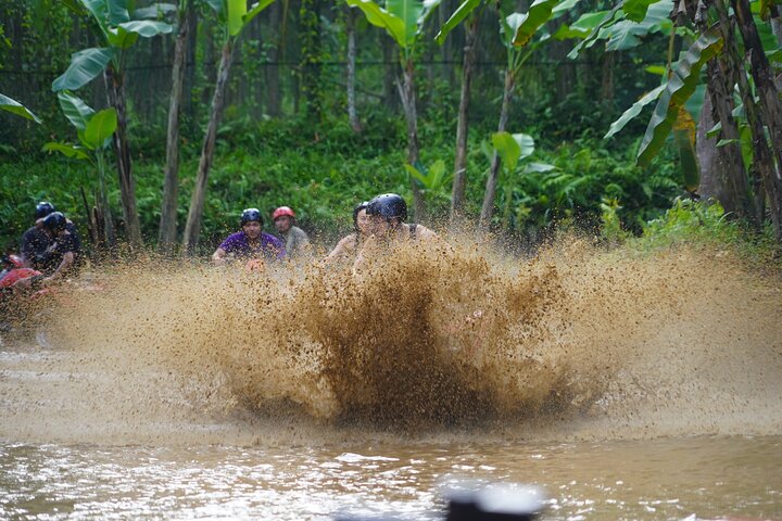 Bali Quad Bike Through Gorilla Cave - Monkey Forest and Waterfall