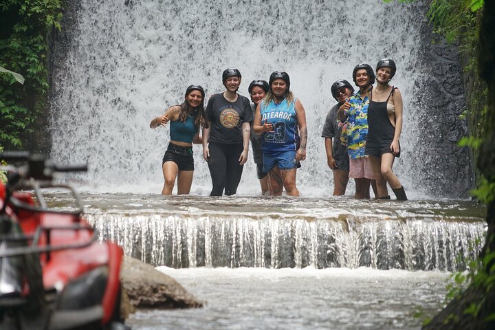 Bali Quad Bike Through Gorilla Cave - Monkey Forest and Waterfall