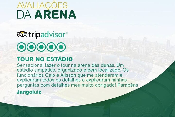 Arena das Dunas Tour: Guided Tour Ticket
