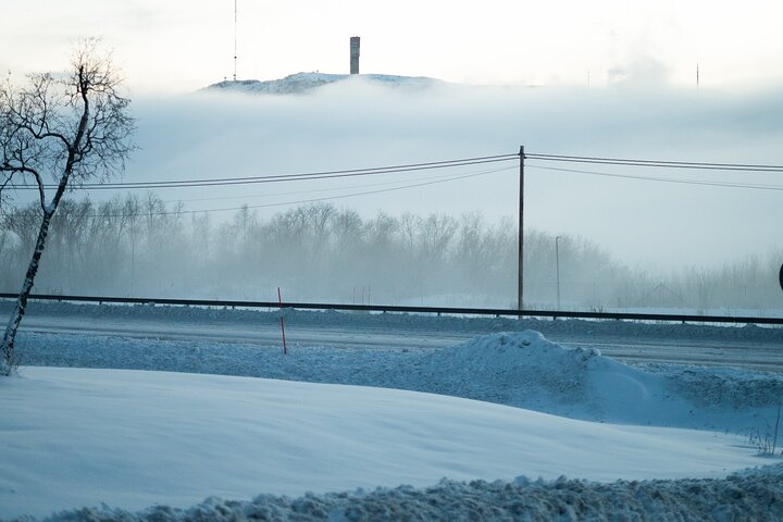 Kiruna City Tour. Guided Sightseeing Minivan Tour.
