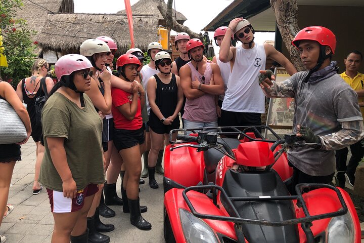 Bali ATV Quad Bike Through Tunnel, Waterfall, White Water Rafting