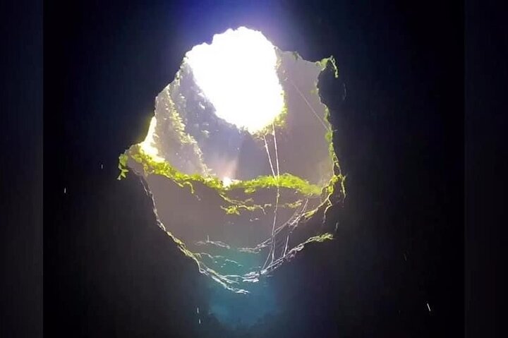 Visit to the Interior of the Triplets Volcano Crater