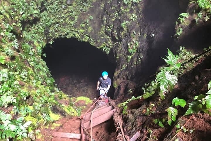 Visit to the Interior of the Triplets Volcano Crater