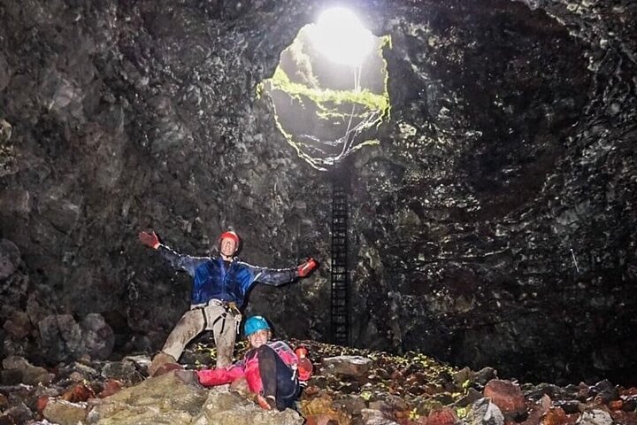 Visit to the Interior of the Triplets Volcano Crater