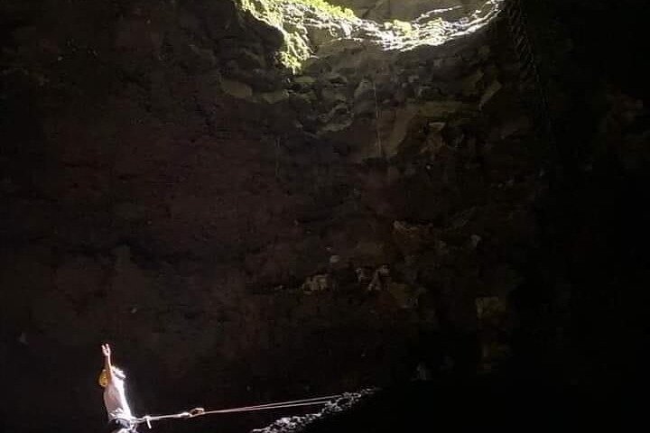 Visit to the Interior of the Triplets Volcano Crater