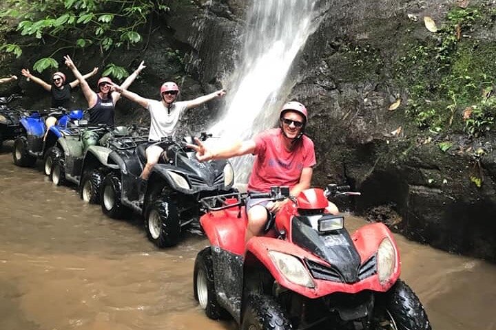Bali ATV Quad Bike Through Tunnel, Waterfall, White Water Rafting