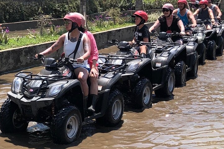 Bali ATV Quad Bike Through Tunnel, Waterfall, White Water Rafting