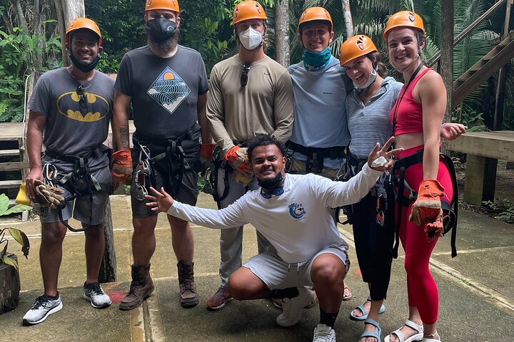 Full-Day Exploration, Mayan Temple, Belize Cave Tubing and Zip Line