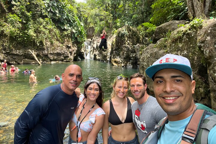 El Yunque Rainforest Waterslides, Waterfalls and Rope Swing