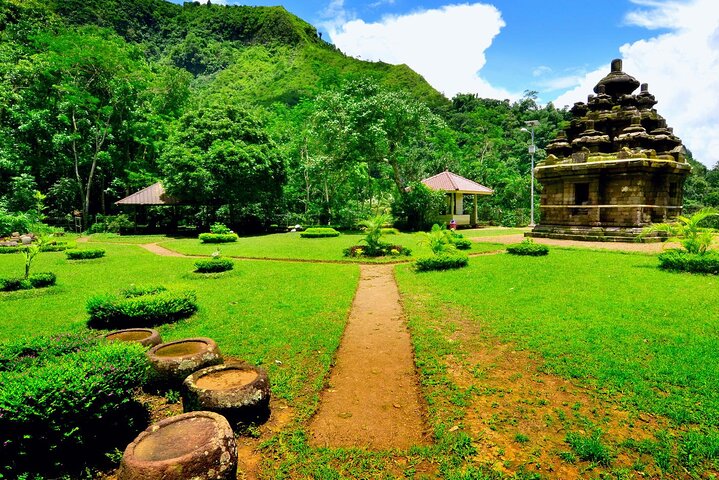 Selogriyo Temple and Trekking Java Rice Terraces, hidden waterfall -Nature Java