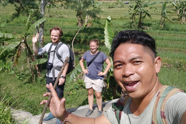 Selogriyo Temple and Trekking Java Rice Terraces, hidden waterfall -Nature Java